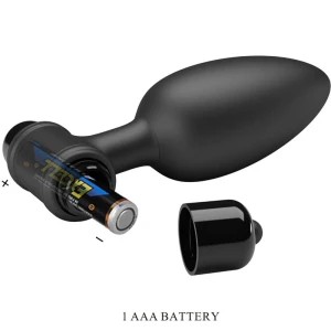 PRETTY LOVE - VIBRA BUTT PLUG 2 ANAL PLUG 10 VIBRAÃÃES PRETO